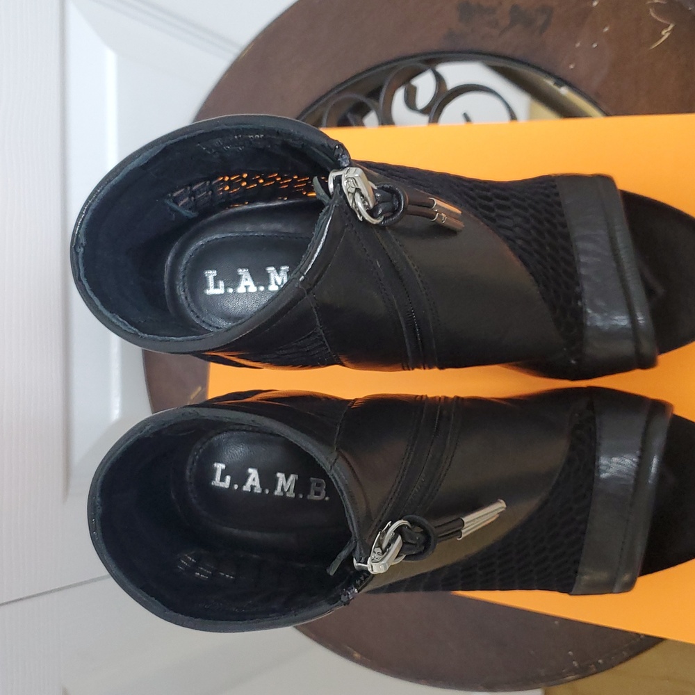 L.A.M.B Bicara Platform Bootie/Black - Picture 10 of 16